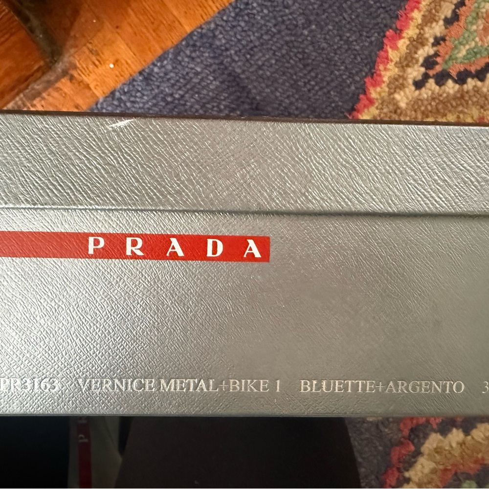 Prada Men's Navy and Light Gray Sneakers obo - Picture 6 of 6